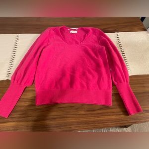 Maeve cashmere pink sweater